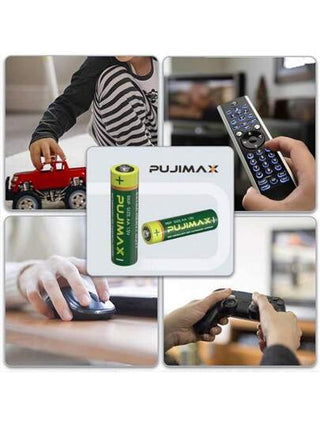 مجموعة بطاريات كربونية AA + AAA PUJIMAX، عدد 80/40، مناسبة لجهاز التحكم عن بعد، ساعة تنبيه، جرس الباب، موقد الغاز، سخان الماء، مفاتيح السيارة، وحدة التحكم في الألعاب، الكشاف، أداء عالي، متينة وطويلة الأمد [بطارية غير قابلة للشحن، لا يتم شحنها]