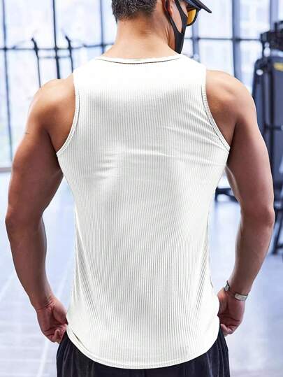 Manfinity Sport Corelite تنك توب رجالي صيفي رياضي سادة أنيق بطراز الصديق