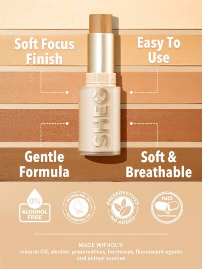 SHEGLAM كريم أساس Skin Magnet عالي التغطية-لون طبيعي-يدوم طويلاً-خالٍ من المسام-خالٍ من العيوب-سهل الاستخدام-تغطية كاملة-لجميع أنواع البشرة-لا يتلاشى-مقاوم للعرق-خفيف الوزن-لم يتم اختباره على الحيوانات-ناعم-لمسة نهائية طبيعية تشبه البشرة-كريم أساس قابل...