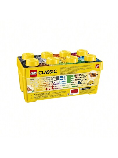 LEGO مجموعة ألعاب البناء الكلاسيكية المتوسطة الإبداعية Brick Box 10696 - تتميز بالتخزين ، وتشمل القطار والسيارة وشكل النمر ومجموعة اللعب للأطفال والأولاد والبنات الذين تتراوح أعمارهم بين 4 و 99 عامًا
