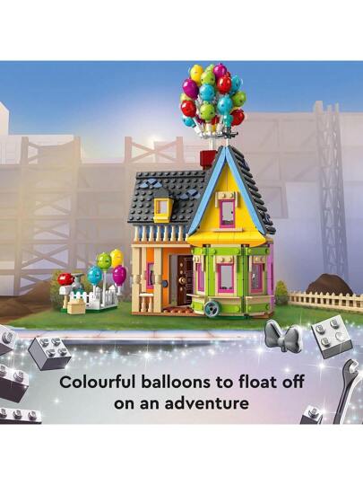 LEGO مجموعة لعبة بناء كلاسيكية 'أب' لديزني وبيكسار، للاحتفال بذكرى 100 عام لشركة ديزني، مناسبة للأطفال والمُعجبين بالأفلام من عمر 9 سنوات فما فوق، هدية مرحة للمُعجبين بديزني وأي شخص يُحب اللعب الإبداعي، ديكور الغرفة