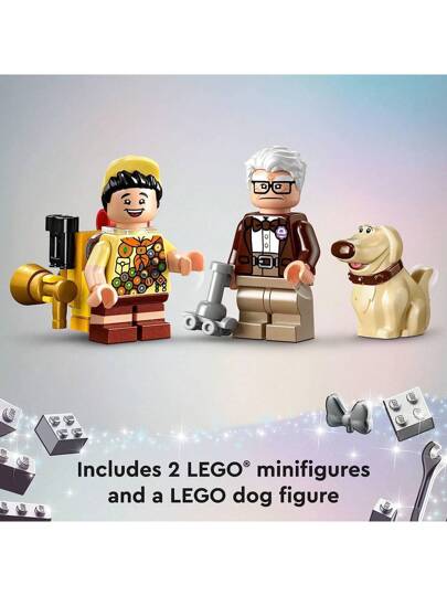LEGO مجموعة لعبة بناء كلاسيكية 'أب' لديزني وبيكسار، للاحتفال بذكرى 100 عام لشركة ديزني، مناسبة للأطفال والمُعجبين بالأفلام من عمر 9 سنوات فما فوق، هدية مرحة للمُعجبين بديزني وأي شخص يُحب اللعب الإبداعي، ديكور الغرفة