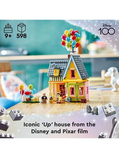 LEGO مجموعة لعبة بناء كلاسيكية 'أب' لديزني وبيكسار، للاحتفال بذكرى 100 عام لشركة ديزني، مناسبة للأطفال والمُعجبين بالأفلام من عمر 9 سنوات فما فوق، هدية مرحة للمُعجبين بديزني وأي شخص يُحب اللعب الإبداعي، ديكور الغرفة