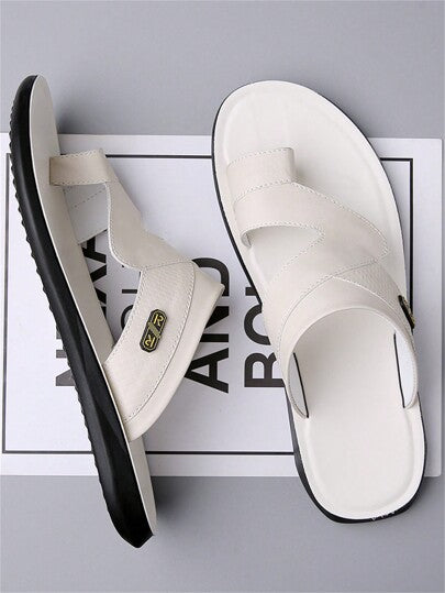 صنادل رجالية كبيرة الحجم لصيف 2024، شبشب مقاوم للانزلاق في الهواء الطلق، فليب فلوب عادي بنعل ناعم للشاطئ
