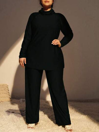 SHEIN Swim Mulvari ملابس علوية سادة بسيط أساسي للنساء ذوات الحجم الكبير للارتداء اليومي في الصيف