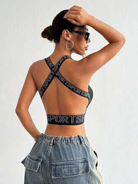 SHEIN Cheerettes خزان رياضي بطبعة كامو قصير