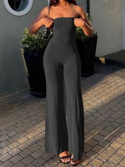 INAWLY بدلة قصيرة نسائية بدون حمالات بسيطة و عادية للإستخدام اليومي