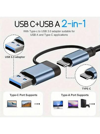 محول USB C متعدد المنافذ، محطة إرساء متعددة المنافذ USB 3.0 قابلة للتوسيع مع قارئ بطاقة SD للكمبيوتر