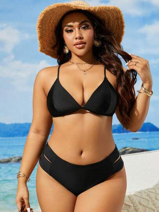 Swim SXY قاع بيكيني للنساء بمقاس كبير بألوان صلبة مناسب للاستخدام اليومي، للسباحة في الصيف على الشاطئ