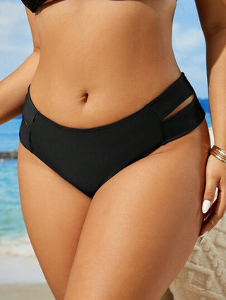 Swim SXY قاع بيكيني للنساء بمقاس كبير بألوان صلبة مناسب للاستخدام اليومي، للسباحة في الصيف على الشاطئ