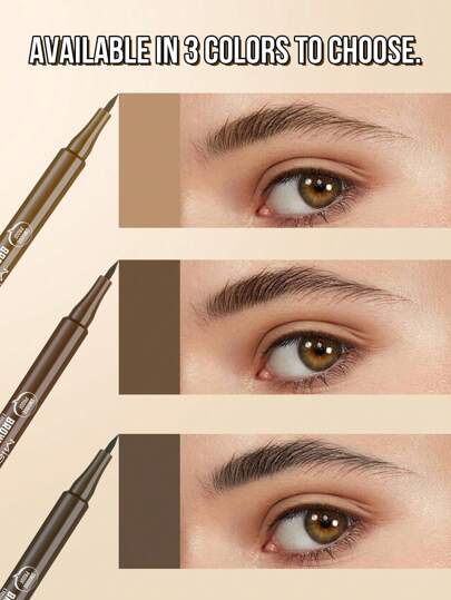 Misslyn قلم حواجب سائل طويل الأمد "BROW CHICKA WOW WOW"، متوفر ب- 3 خيارات لون، يخلق مظهر مكياج طبيعي، سهل الاستخدام، مقاوم للماء، ومقاوم للتشويش