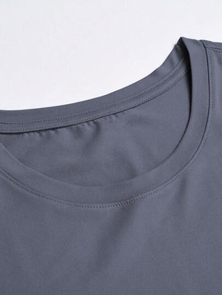 Manfinity Homme مجموعة صيفية عبارة عن تي شيرت رجالي مطبوع بأكمام قصيرة وسروال طويل بخصر قابل للشد للارتداء العادي
