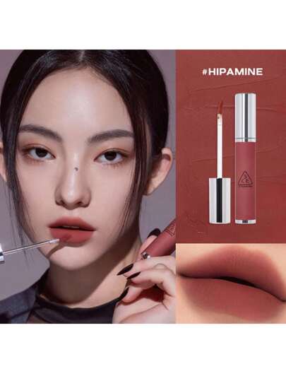 3CE غلوس الشفاه الضبابي - #HIPAMINE | قوام ناعم كريمي، نهاية مطفأة نهائية | لون دائم، صيغة مغذية | مستحضرات تجميل كورية، طقم هدايا