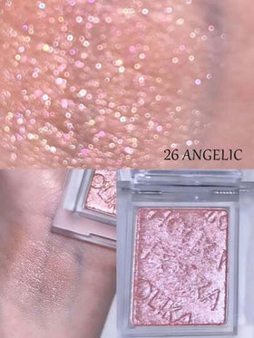 HOLIKA HOLIKA ظل المفضل لدي 26 ANGELIC، لوحة ظلال العيون الطبيعية اللامعة، أداء لوني عالي، قابلة للامتزاج، طويلة الأمد، ألوان زاهية، مكياج عيون لمدة 24 ساعة، مستحضرات تجميل كورية، Eyeglitz، جمال كوري، 1.8 جرام/0.06 أونصة