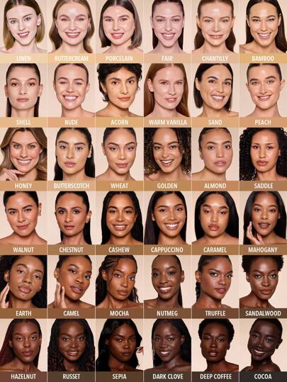 SHEGLAM كريم أساس Skin Magnet عالي التغطية-لون طبيعي-يدوم طويلاً-خالٍ من المسام-خالٍ من العيوب-سهل الاستخدام-تغطية كاملة-لجميع أنواع البشرة-لا يتلاشى-مقاوم للعرق-خفيف الوزن-لم يتم اختباره على الحيوانات-ناعم-لمسة نهائية طبيعية تشبه البشرة-كريم أساس قابل...