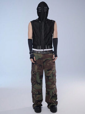 Manfinity Denimwave جاكيت جينز رجالية بغطاء رأس