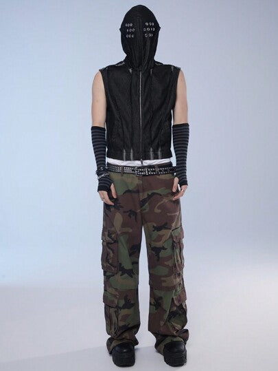 Manfinity Denimwave جاكيت جينز رجالية بغطاء رأس