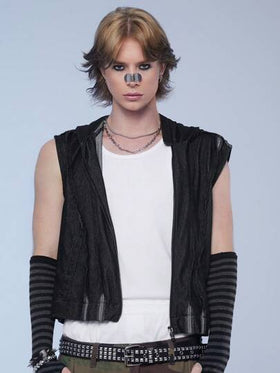 Manfinity Denimwave جاكيت جينز رجالية بغطاء رأس