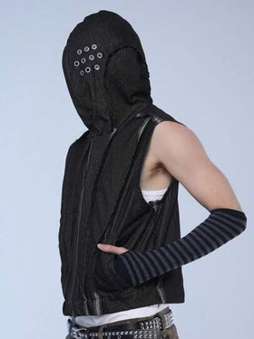 Manfinity Denimwave جاكيت جينز رجالية بغطاء رأس