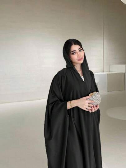 عباءة أنيقة عصرية ناعمة ذات أكمام خفيفة على شكل خفاش