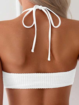 Swim بكيني أسود وتنورة غطاء للشاطئ، صيفي
