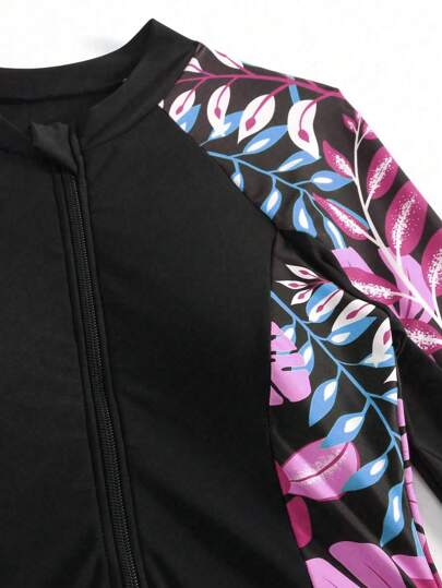 Swim Mulvari بدلة سباحة نسائية بطبعات كتف أوف شولدر ، ملابس شاطئ صيفية عربية