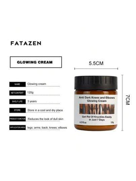 FATAZEN كريم مرطب للجسم المتطرف الطبيعي لجعل الركبتين والمرفقين خاليًا من التجاعيد، يحتوي على فيتامين سي القوي لجسم مرهم للوجه والجسم