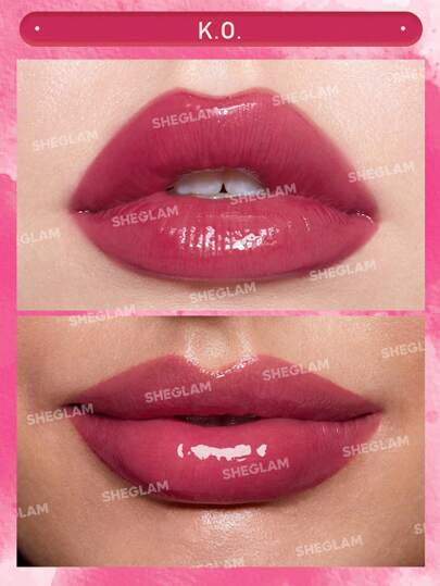 SHEGLAM ملمع شفاه Pout Pillow Cushion من Ko-أحمر شفاه سائل مرطب بلمسة نهائية لامعة مع طرف إسفنجي لتطبيق ملمع شفاه مرطب غير لاصق ملمع شفاه أرجواني عيد الأب التخرج عيد الميلاد العطلة الربيع الصيف Y2K فاخر أزياء مكياج مستحضرات التجميل حفل شاطئ سفر...