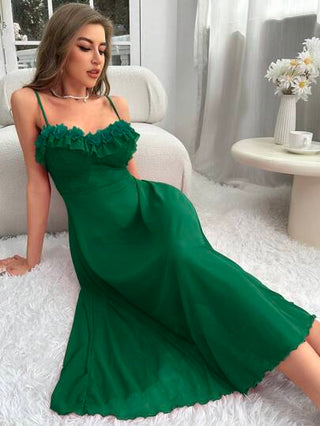 بلوزة كامي بوجه شبكي عاري مع تريم براشة للنساء