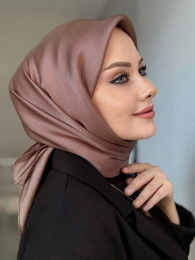 وشاح رأس أحادي اللون للنساء، باندانا حجاب مناسبة للسفر وحماية من الشمس للفستان