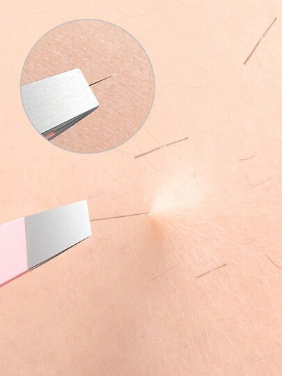 ملقط إزالة الشعر المحترف، ملقط من الفولاذ المقاوم للصدأ 1 قطعة - مناسب بشكل خاص لإزالة الشعر الوجه، الشعر تحت الجلد والخشبات 1 ملقط حواجب من الفولاذ المقاوم للصدأ - ملقط إزالة الشعر المحترف - مثالي لإزالة الشعر الوجه والشعر تحت الجلد