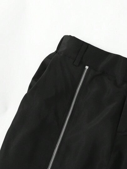 SHEIN سروال صيفي قصير للأولاد بسحاب للإغلاق