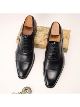 أحذية رجالية مربعة الرؤوس كلاسيكية للاحتفالات الرسمية والعمل ، أحذية جلدية كاجوال رسمية للزفاف والاجتماعات والمكتب