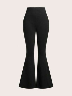 SHEIN EZwear 3 قطع للمرأة بنطلون صيف وخريف برباط خصر عالي مناسب القياس مزخرف بأزهار