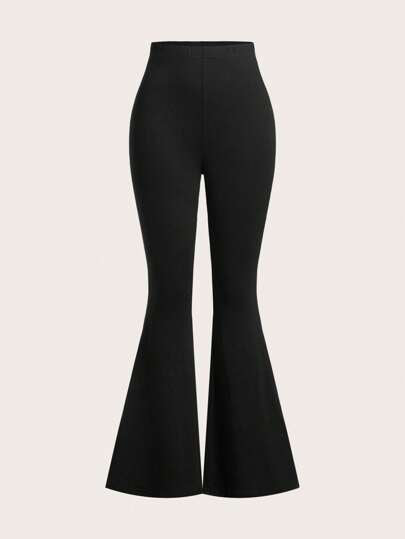 SHEIN EZwear 3 قطع للمرأة بنطلون صيف وخريف برباط خصر عالي مناسب القياس مزخرف بأزهار