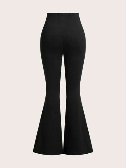 SHEIN EZwear 3 قطع للمرأة بنطلون صيف وخريف برباط خصر عالي مناسب القياس مزخرف بأزهار