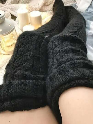 زوج جوارب طويلة حتى الفخذ، مبطنة حرارية، جوارب طويلة تصل إلى الركبة للنساء، مناسبة للخريف والشتاء والأعياد والحفلات