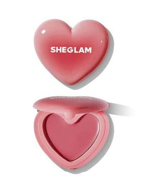 SHEGLAM أحمر خدود كريمي من Playing Cupid-7 ألوان متعدد الاستخدامات على شكل قلب وردي للشفاه والخدود، كريم شفاه عالي الصبغة لا يتلاشى بلمسة نهائية ساتانية طبيعية، مكياج وجه غير دهني قابل للمزج حمره بلشر علامة تجارية جمال مكياج ميكب مستحضرات تجميل للنساء الف