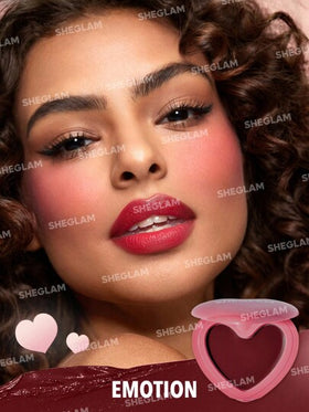 SHEGLAM أحمر خدود Playing Cupid Cream Blush-Emotion 7 Shades متعدد الاستخدامات بلون البرقوق الداكن للشفاه والخدود، كريم شفاه غير دهني قابل للمزج، غير قابل للتلاشي، ذو لمسة نهائية حريرية طبيعية، مكياج وجه غير دهني حمره بلشر علامة تجارية جمال مكياج ميكب مست