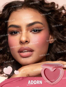 SHEGLAM أحمر خدود كريمي من Playing Cupid-7 ألوان متعدد الاستخدامات على شكل قلب وردي للشفاه والخدود، كريم شفاه عالي الصبغة لا يتلاشى بلمسة نهائية ساتانية طبيعية، مكياج وجه غير دهني قابل للمزج حمره بلشر علامة تجارية جمال مكياج ميكب مستحضرات تجميل للنساء الف