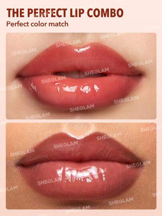 SHEGLAM قلم تحديد الشفاه وملمع الشفاه من ليب رولز-أحمر شفاه سائل مرطب 2 في 1 من جودجي موتش، مجموعة تحديد الشفاه عالية الصبغة، مرطب يقلل من الخطوط الدقيقة على الشفاه، مكياج الشفاه عيد الأب التخرج عيد الميلاد العطلة الربيع الصيف Y2K فاخر أزياء مكياج...