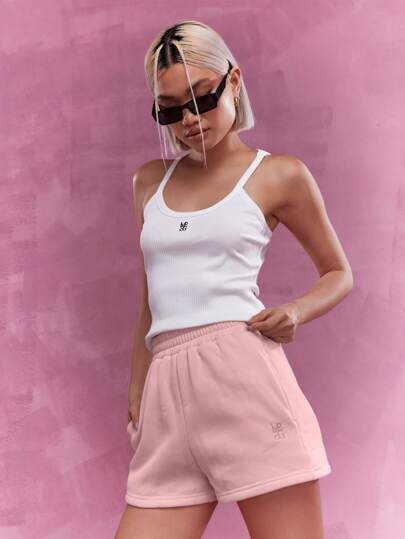 MISSGUIDED سروال رياضي بشعار مطرز