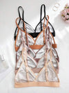 Shein Underwear&Sleepwear Basics صدرية نسائية غير مسلكية بحمالة سباغيتي بلون سادة، 5 قطع