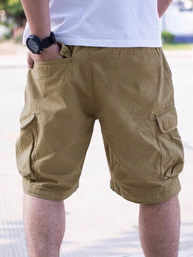 Manfinity Homme شورتات صيفية فضفاضة للرجال مع جيوب جانبية