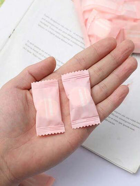 50 قطعة من المناشف المضغوطة والقابلة للتخلص منها، مناشف وجه مضغوطة محمولة غير منسوجة للسفر، منديل مبلل بالماء، منديل تنظيف الوجه القابل للتخلص منه، باشكال مربعات ملونة للسفر والفنادق والتخييم والرحلات، العناية بالبشرة، ديكورات المنزل وغرفة المعيشة والن...