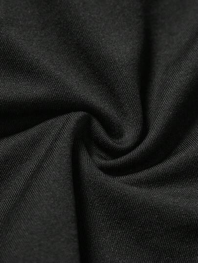 ملابس رياضية أطفال Girlism فستان كامي رياضي بياقة عنق U ولون سادة محبوك مكون من قطعتين للفتيات الصغيرات