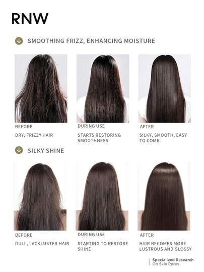 RNW قناع شعر مرطب ناعم 6 قطع DER. HAIR