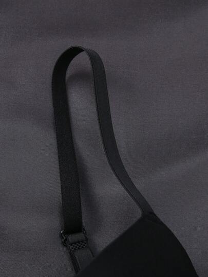 Shein Underwear&Sleepwear Basics حمالات صدر بدون حشو بلون سادة مريحة 3 قطع للنساء