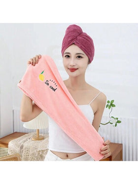 مناشف نسائية ناعمة من الميكروفايبر - قبعات استحمام للنساء - قبعات لتجفيف الشعر سريعة الجفاف ناعمة للسيدات - منشفة رأس توربان للفتيات