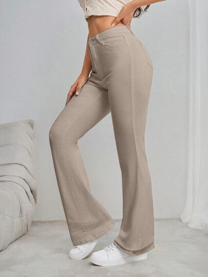 SHEIN Tall جينز كاجوال مع جيوب للسيدات، مرن